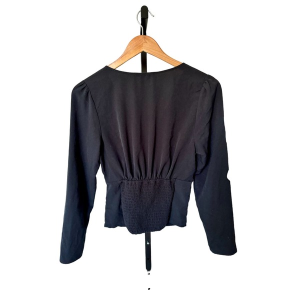Abercrombie & Fitch Black Long Sleeve Blouse - Picture 4 of 6